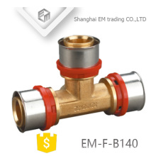 EM-F-B140 gute Qualität Tee Messing Pressfitting für PAP Rohr U-Typ